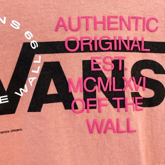 💙SOLD💙Womens Vans Crop Tee Size M Pink - Picture 3 of 7